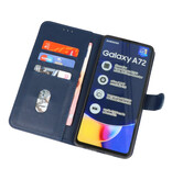 Étui portefeuille Bookstyle pour Samsung Galaxy A72 5G Marine