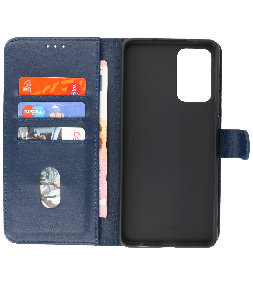 Estuche Bookstyle Wallet Cases para Samsung Galaxy A72 5G Azul marino