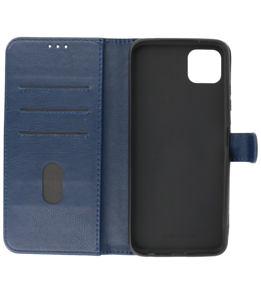 Bookstyle Wallet Cases Case for Samsung Galaxy A22 5G Navy