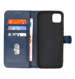 Custodia a portafoglio Bookstyle per Samsung Galaxy A22 5G Navy