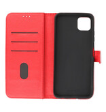 Bookstyle Tegnebog Etui til Samsung Galaxy A22 5G Rød
