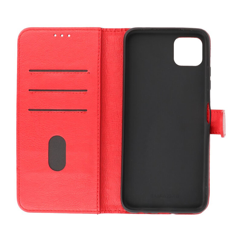 Custodia a portafoglio Bookstyle Custodia per Samsung Galaxy A22 5G rossa