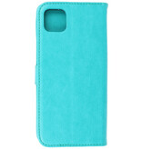 Bookstyle Tegnebog Etui til Samsung Galaxy A22 5G Grøn