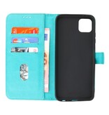 Bookstyle Tegnebog Etui til Samsung Galaxy A22 5G Grøn