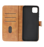 Custodia a portafoglio Bookstyle Custodia per Samsung Galaxy A22 5G marrone