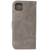 Bookstyle Wallet Cases Hoesje voor Samsung Galaxy A22 5G Grijs
