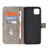 Bookstyle Wallet Cases Hoesje voor Samsung Galaxy A22 5G Grijs