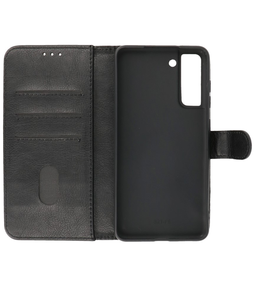 Étui portefeuille Bookstyle pour Samsung Galaxy S21 FE Noir