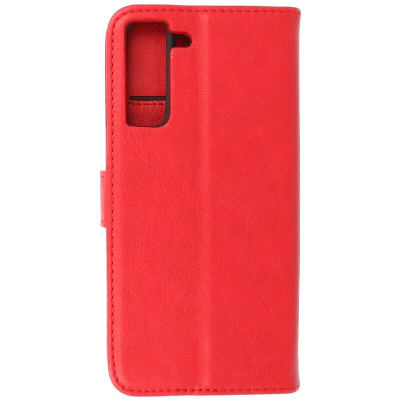 Bookstyle Wallet Tasker Taske til Samsung Galaxy S21 FE Rød