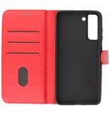 Estuche Bookstyle Wallet Cases para Samsung Galaxy S21 FE Rojo