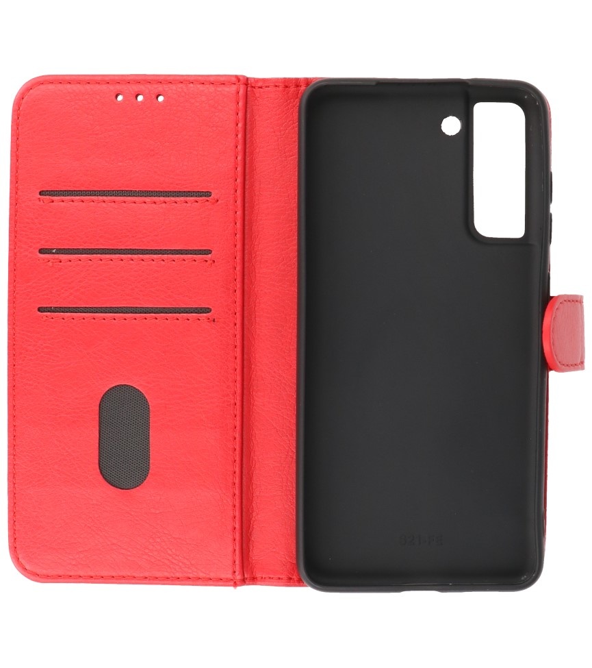 Bookstyle Wallet Cases Case for Samsung Galaxy S21 FE Red