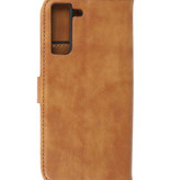 Bookstyle Wallet Cases Hoesje voor Samsung Galaxy S21 FE Bruin