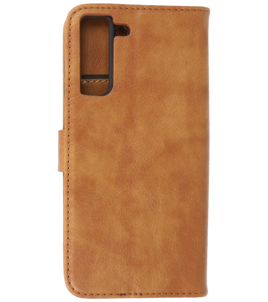 Bookstyle Wallet Cases Hoesje voor Samsung Galaxy S21 FE Bruin