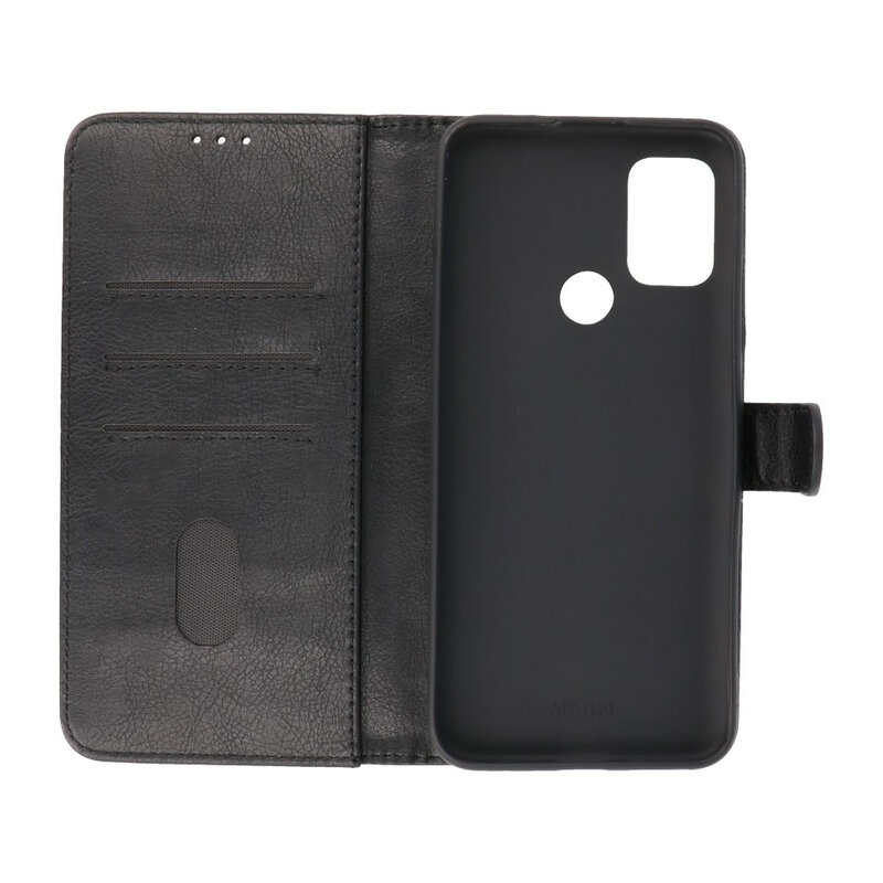 Bookstyle Wallet Cases Hülle für Motorola Moto G30 - G10 Schwarz