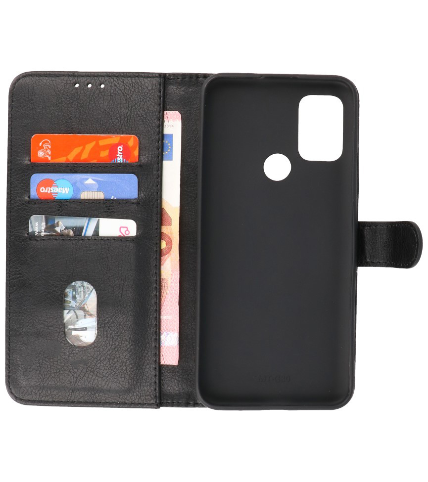 Bookstyle Wallet Cases Case for Motorola Moto G30 - G10 Black