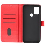 Bookstyle Wallet Cases Etui pour Motorola Moto G30 - G10 Rouge