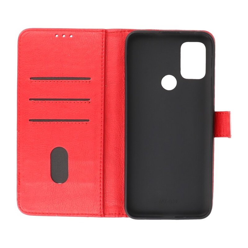 Custodie a portafoglio Bookstyle Custodia per Motorola Moto G30 - G10 Rosso
