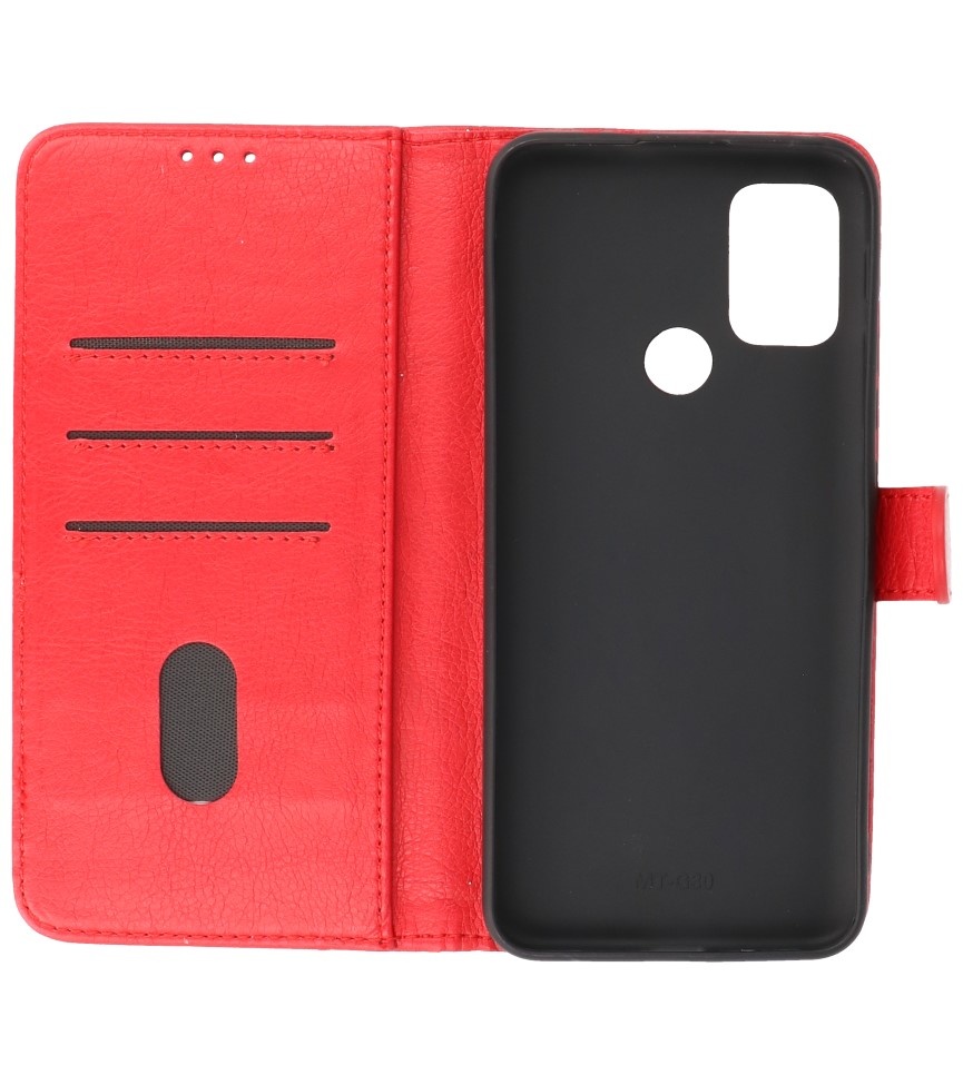 Bookstyle Wallet Cases Case for Motorola Moto G30 - G10 Red