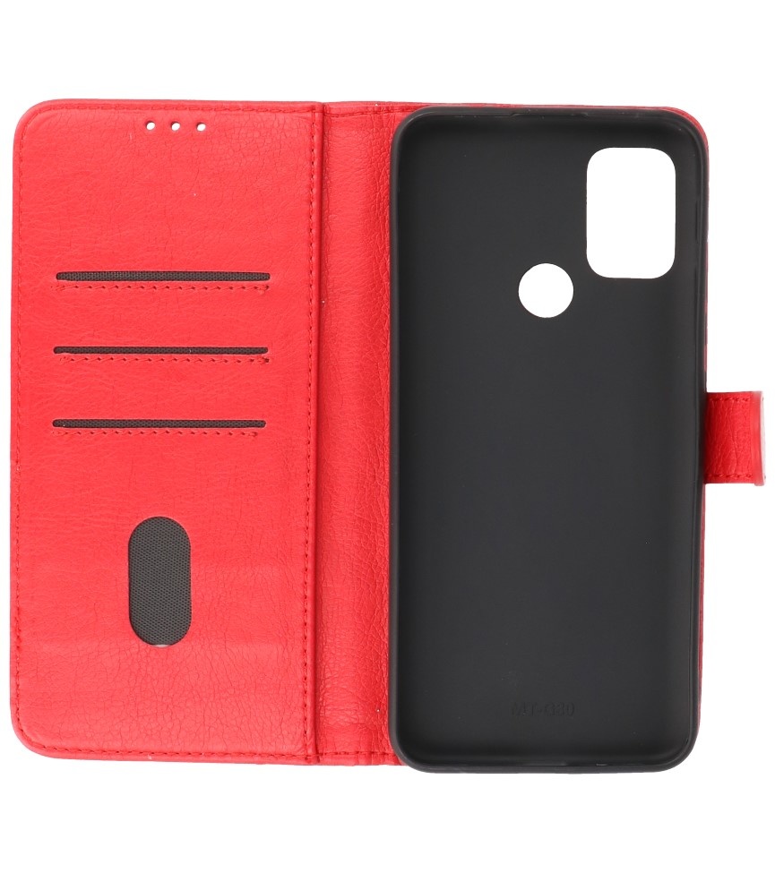 Bookstyle Wallet Cases Hoesje voor Motorola Moto G30 - G10 Rood