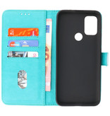 Bookstyle Wallet Cases Hoesje voor Motorola Moto G30 - G10 Groen