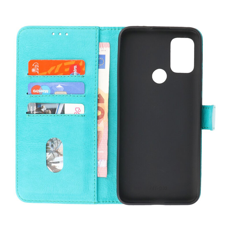 Bookstyle Wallet Cases Case for Motorola Moto G30 - G10 Green