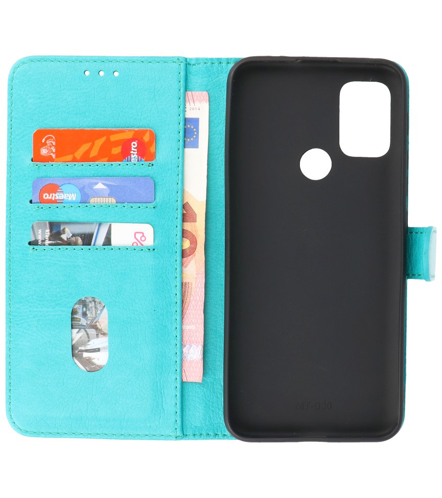 Bookstyle Wallet Cases Case for Motorola Moto G30 - G10 Green