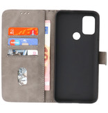 Bookstyle Wallet Cases Hoesje voor Motorola Moto G30 - G10 Grijs