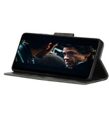 Pull Up PU Leder Bookstyle voor Sony Xperia 1 III Donker Groen