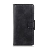 Style de livre en cuir PU Pull Up pour Sony Xperia 10 III Noir