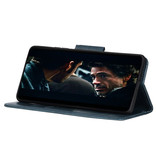 Pull Up PU-Leder Bookstyle für Sony Xperia 10 III Blau