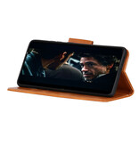 Pull Up in pelle PU Bookstyle OnePlus Nord N200 5G marrone
