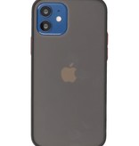 Custodia rigida con combinazione di colori per iPhone 12 Mini nera