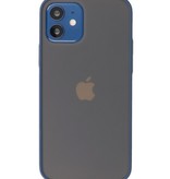 Coque Rigide Combinaison de Couleurs pour iPhone 12 Mini Bleu
