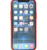 Custodia rigida con combinazione di colori per iPhone 12 Mini rossa