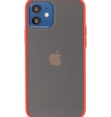 Coque Rigide Combinaison de Couleurs pour iPhone 12 Mini Rouge