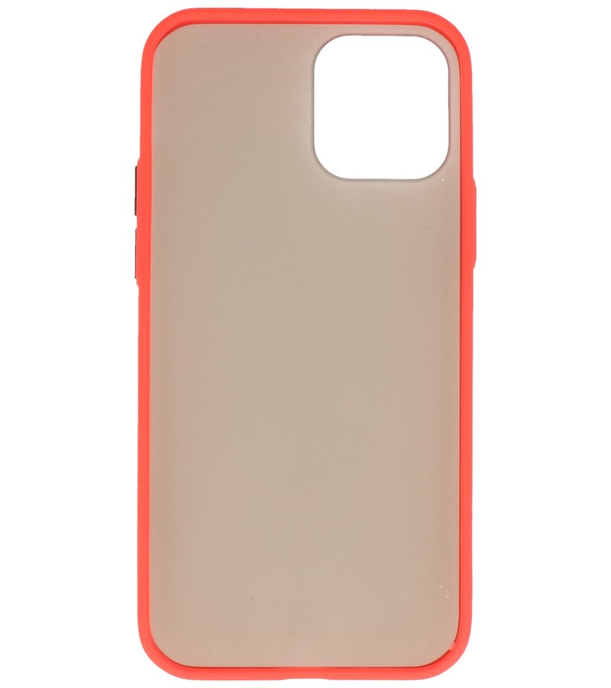 Coque Rigide Combinaison de Couleurs pour iPhone 12 Mini Rouge