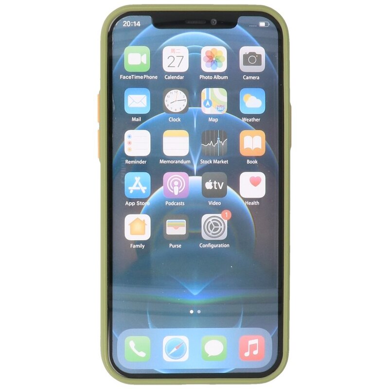 Kleurcombinatie Hard Case voor iPhone 12 Mini Groen