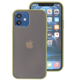 Custodia rigida con combinazione di colori per iPhone 12 Mini verde