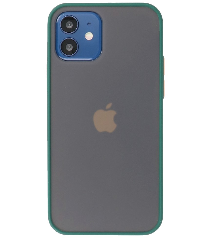 Color Combination Hard Case for iPhone 12 Mini Dark Green