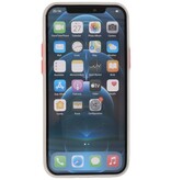Custodia rigida con combinazione di colori per iPhone 12 Mini bianca