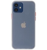 Farvekombination hårdt etui til iPhone 12 Mini Hvid