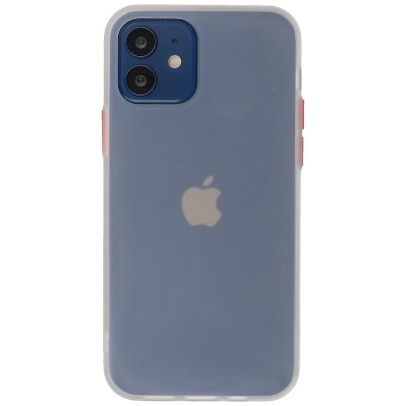 Color Combination Hard Case for iPhone 12 Mini White