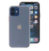 Custodia rigida con combinazione di colori per iPhone 12 Mini bianca