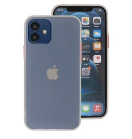 Coque Rigide Combinaison De Couleurs Pour iPhone 12 Mini Blanc