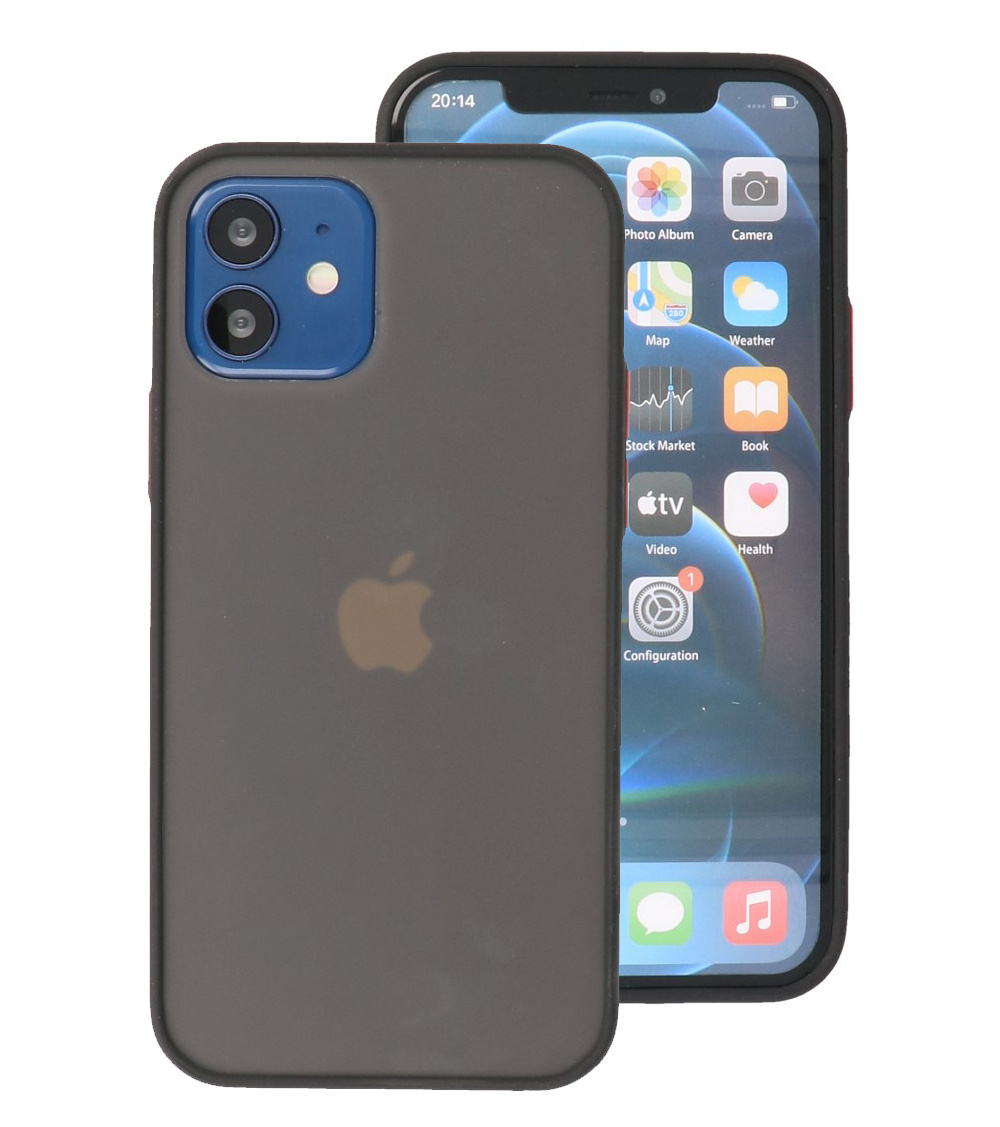 Coque Rigide Combinaison de Couleurs pour iPhone 12 Mini Bleu