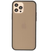 Custodia rigida con combinazione di colori per iPhone 12 - 12 Pro nera
