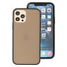 Hoesjes geschikt voor Apple Kleurcombinatie Hard Case voor iPhone 12 - Pro Zwart