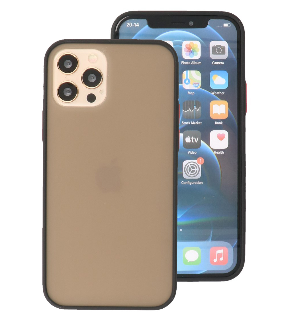 Farbkombination Hardcase für iPhone 12 - 12 Pro Schwarz