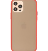 Coque Rigide Combinaison de Couleurs pour iPhone 12 - 12 Pro Rouge