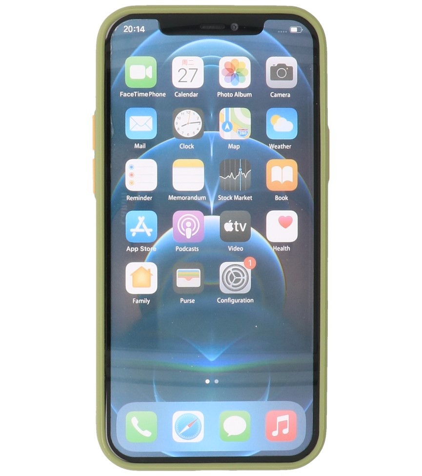 Kleurcombinatie Hard Case voor iPhone 12 - 12 Pro Groen